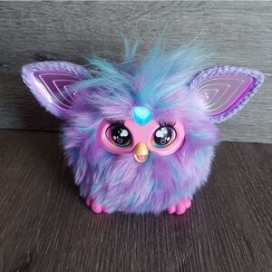 Interactive Plush Toy for Small Pets - Purple and Blue